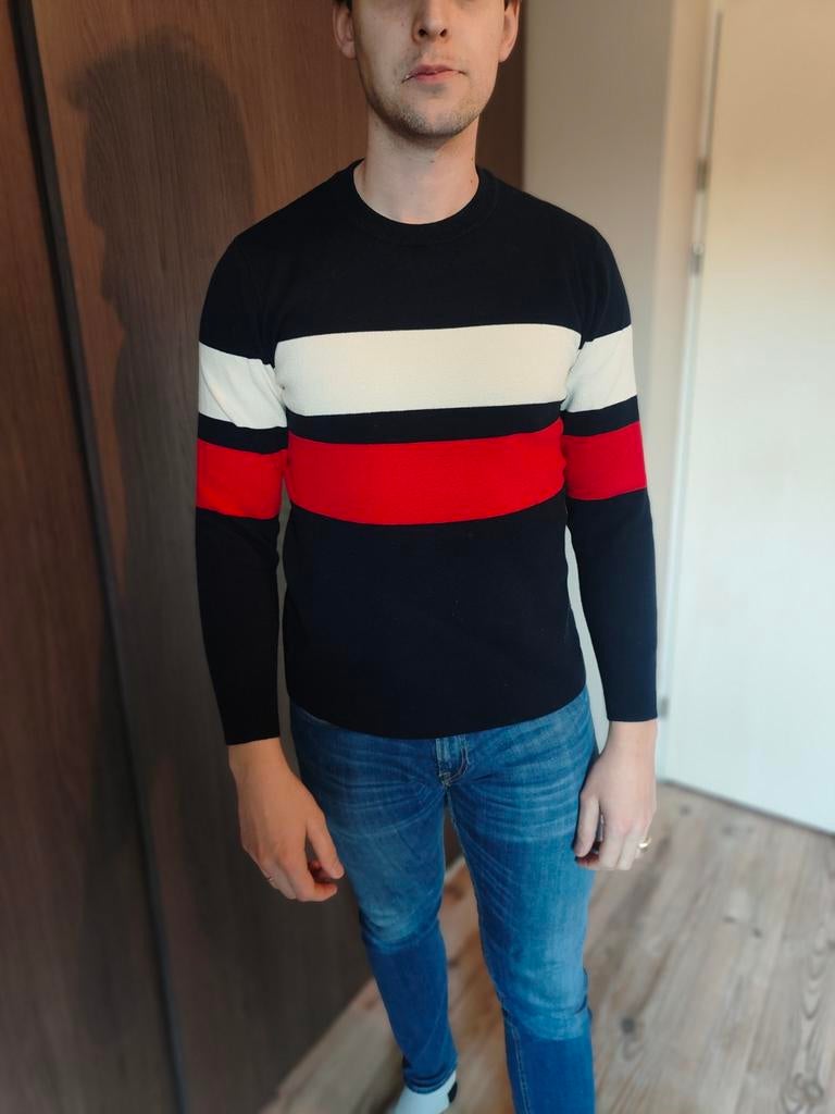 Trui heren gestreept S M H&M, Kleding | Heren, Truien en Vesten, Ophalen of Verzenden, Zo goed als nieuw, H&M, Maat 48/50 (M)