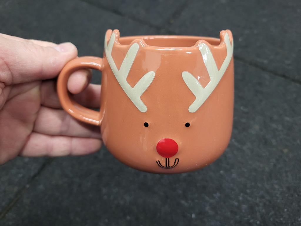 Kerst mok/beker Rendier Hema Warme choco, Ophalen of Verzenden