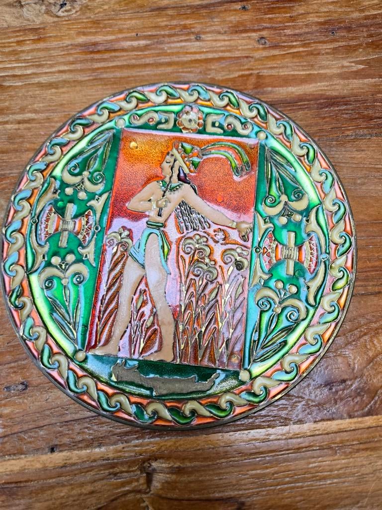 Vintage Decoratief Wandbord, Griekse Prins der Lelies., Ophalen of Verzenden, Gebruikt