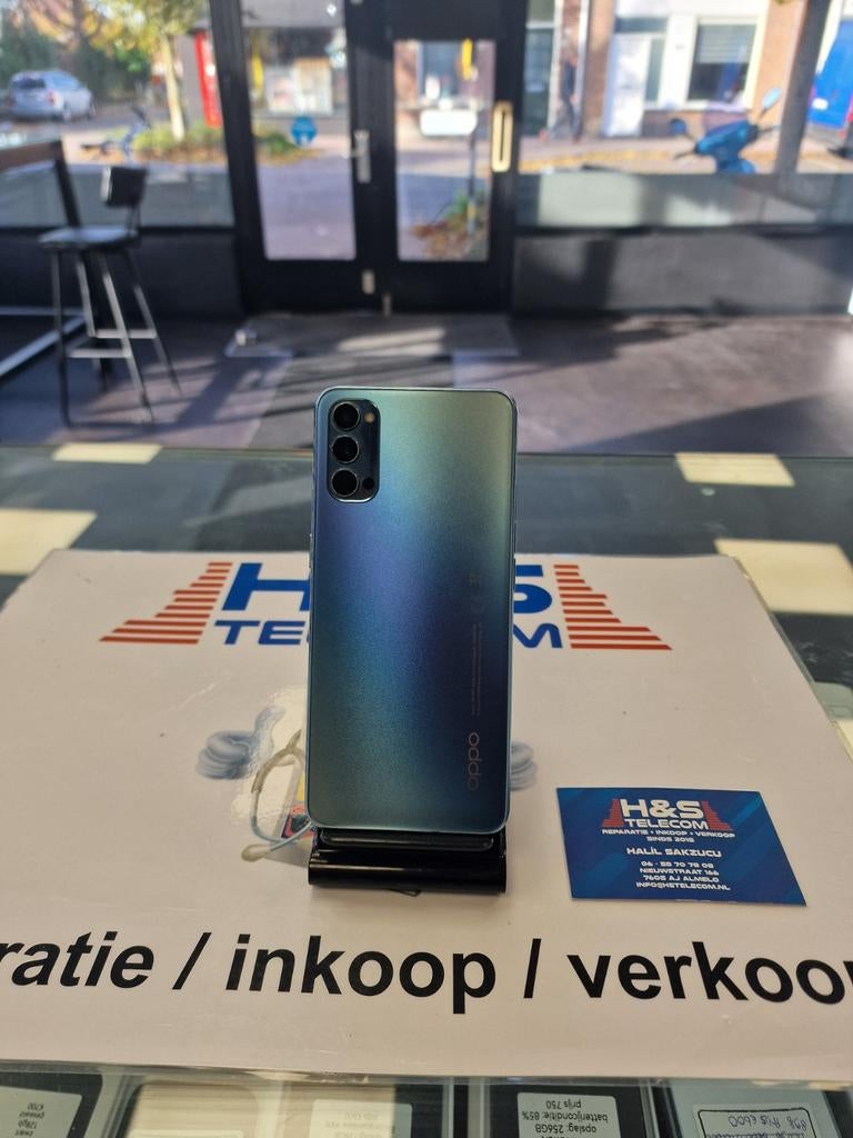 Oppo Reno 4 5G 128GB Blauw  alles orgineel 2 jaar garantie, Ophalen of Verzenden, Zo goed als nieuw, Klassiek of Candybar, Zonder simlock