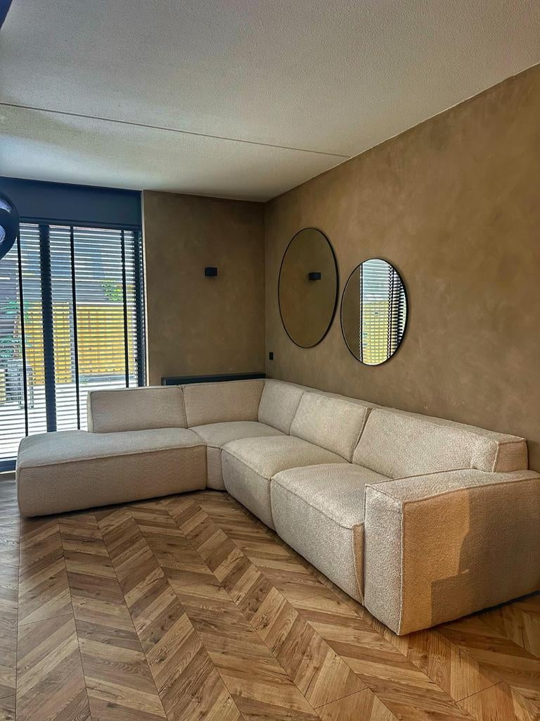 Teddy Ricardo Bankstel Lounge Chair Hoekbank Voorraad SALE, Hoekbank, Ophalen of Verzenden, Metaal, 150 cm of meer