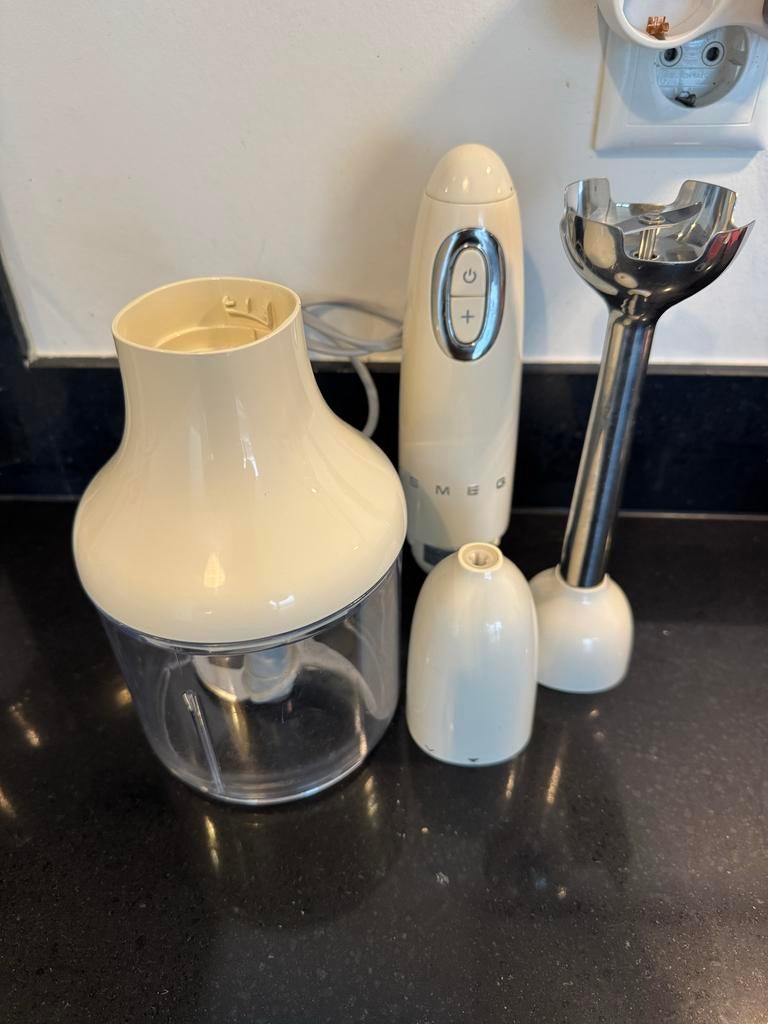 SMEG Blender - Compleet - Crème, Witgoed en Apparatuur, Blenders, Ophalen, Gebruikt, Blender