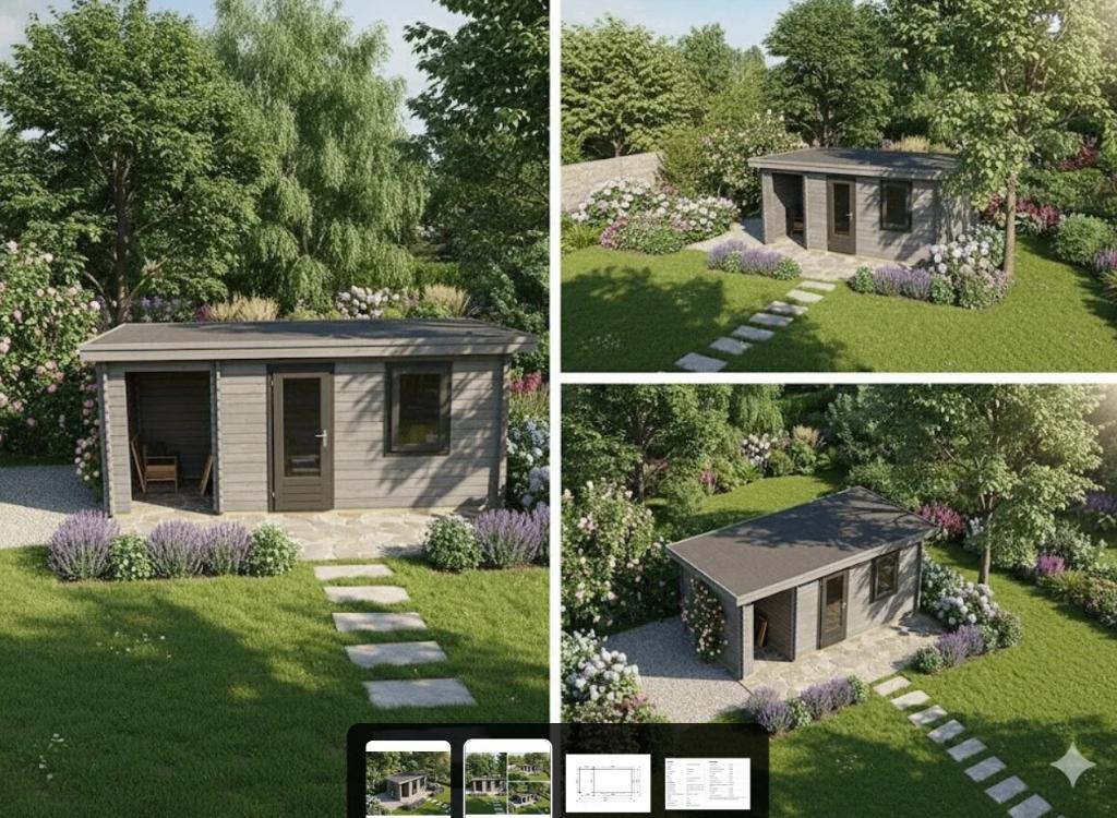 Lugarde Maatwerk 550 x 250cm, Tuin en Terras, Tuinhuizen, 200 tot 400 cm, Blokhut, Nieuw, Ophalen of Verzenden