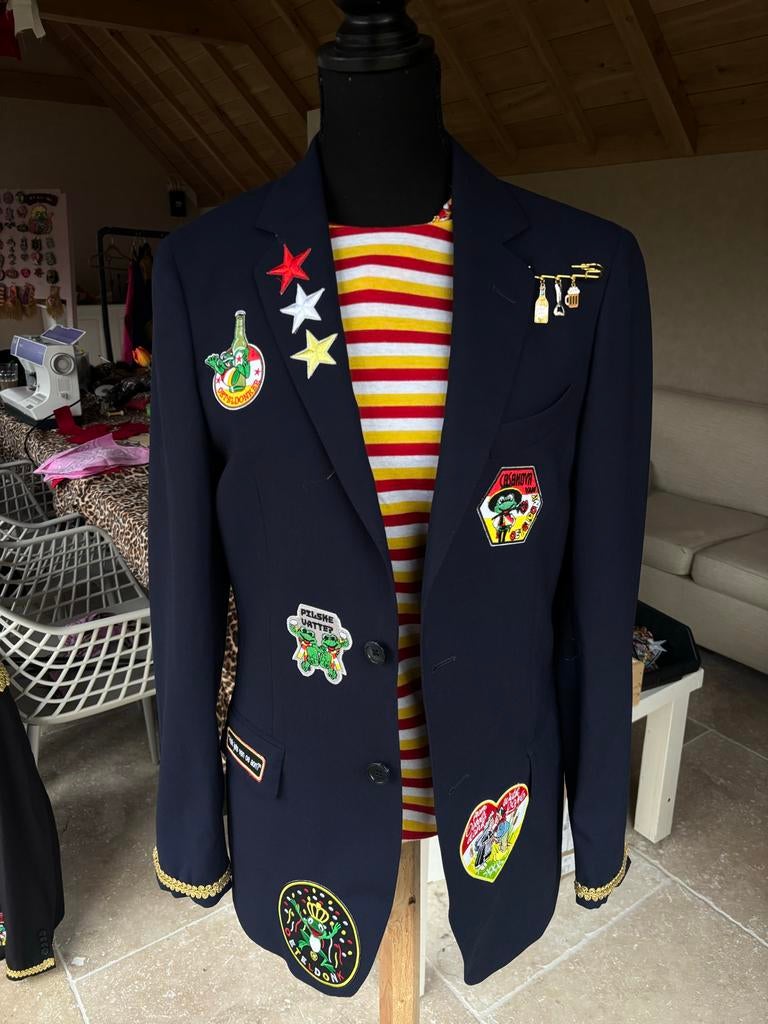 Oeteldonk Jasje Jac Hensen - Maat S, -, Blauw, -, Ophalen of Verzenden