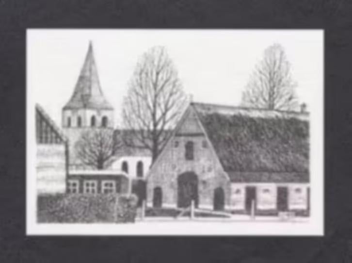 Heemse Oude Dorpskern Pentekening., Ophalen of Verzenden, 1960 tot 1980, Ongelopen, Overijssel