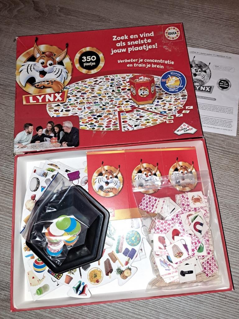 Lynx zoekspel, Vijf spelers of meer, Ophalen of Verzenden, Zo goed als nieuw, Educa