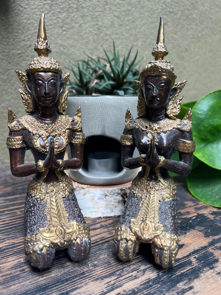Thailand poortwachter set brons verguld Thaise beelden, Huis en Inrichting, Verburgt Vintage, Ophalen of Verzenden, Schipluidenlaan 20 5035KJ Tilburg