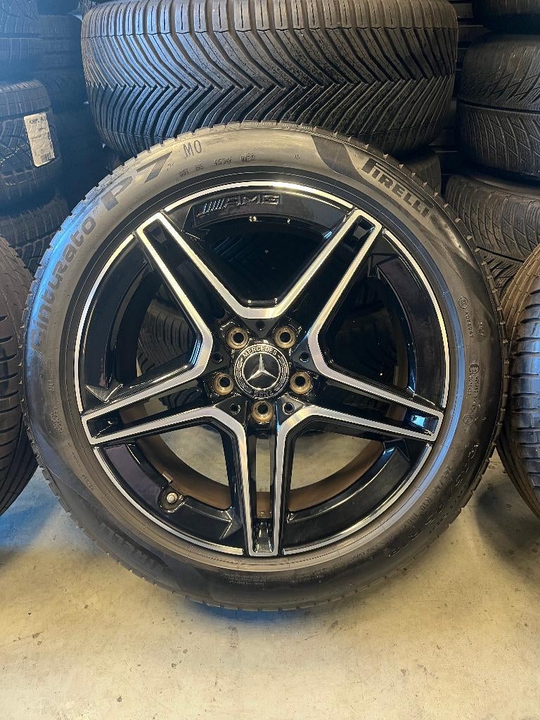 Originele Mercedes E klasse Breedset Pirelli TPMS W213, Ophalen, 18 inch, 3439LD, Banden en Velgen