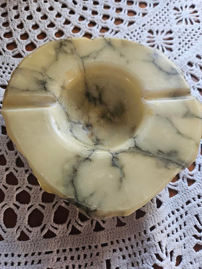 Vintage Albast stenen asbak, Ophalen of Verzenden