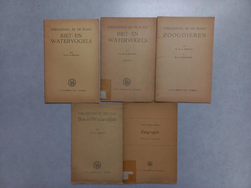 Schoolplaatboekjes - Vogels - Palestina - Insulinde etc., Ophalen of Verzenden, Overige thema's