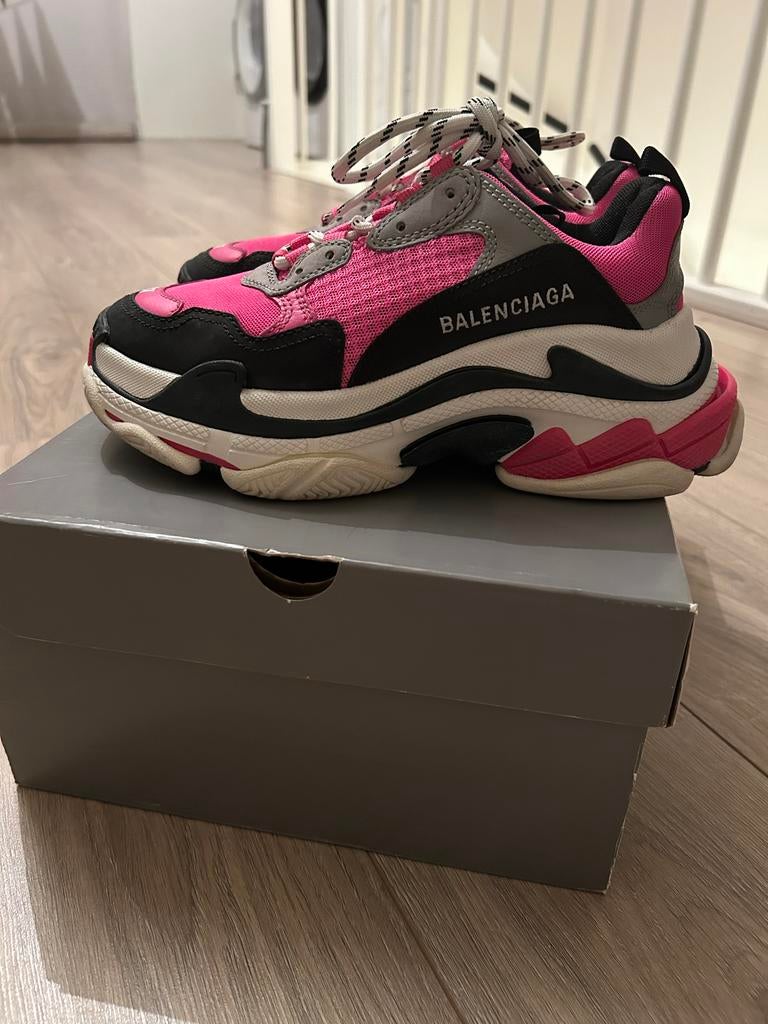 Originele Balenciaga Triple S Sneakers Maat 37 (38), Nieuw, Ophalen of Verzenden, Sneakers of Gympen, Roze