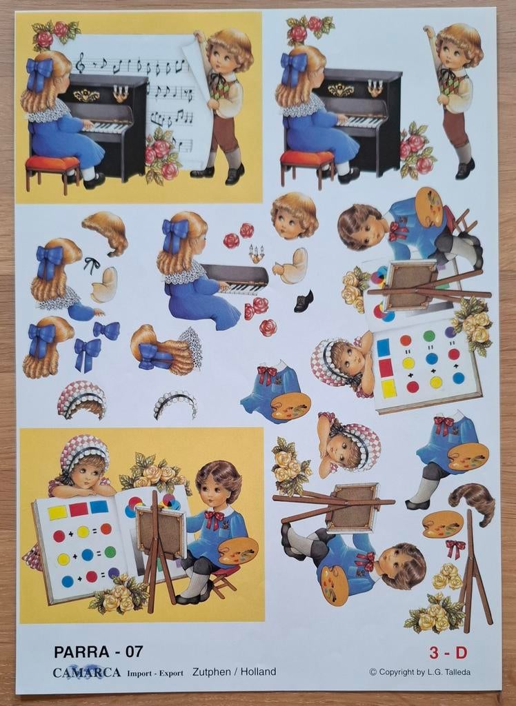 3D-Knipvel - PARRA-07 (2x), Hobby en Vrije tijd, Kaarten | Zelf maken, Ophalen of Verzenden, Nieuw, Knipvel