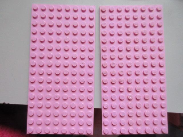 nr. 8731, 2 Roze platen 8x16., Ophalen of Verzenden, Zo goed als nieuw, Complete set, Lego