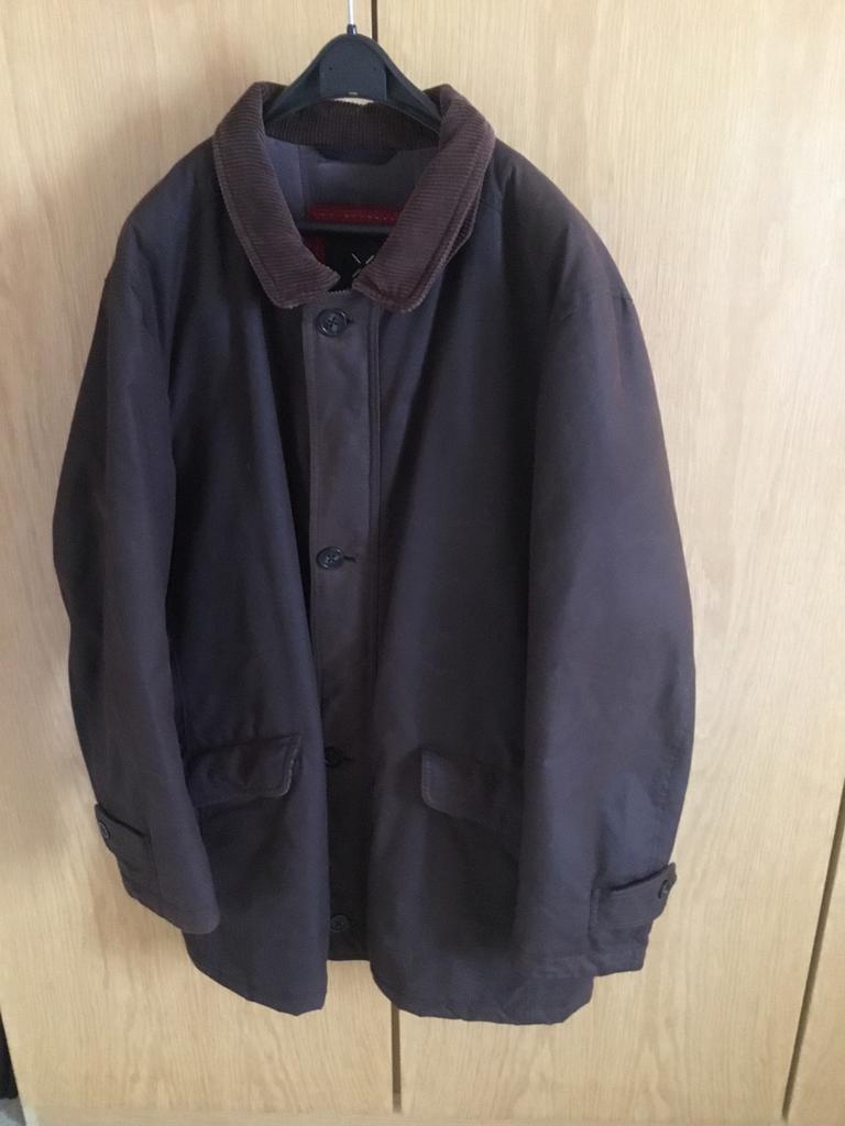 Bruine waxjas, Ophalen of Verzenden, Zo goed als nieuw, Maat 52/54 (L), Bruin