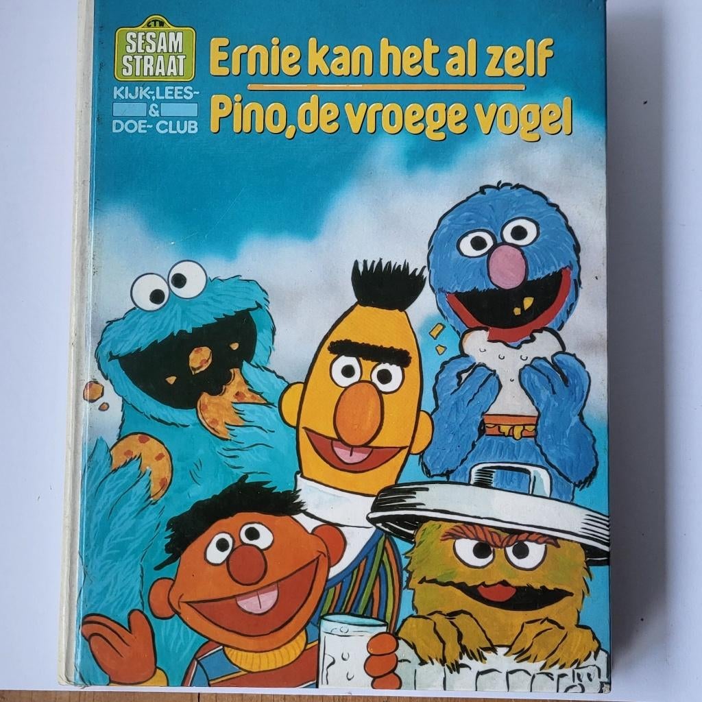 Sesamstraat boeken, borden, bekers en nog vintage cartoon, Ophalen of Verzenden, Overige typen
