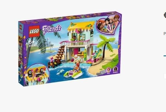 LEGO Friends Strandhuis - 41428, Ophalen of Verzenden, Zo goed als nieuw