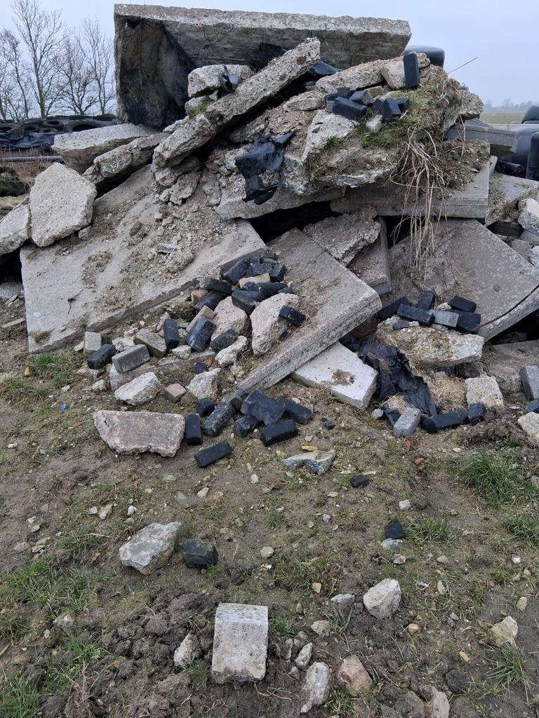 Gratis puin, Minder dan 3 m³, Ophalen