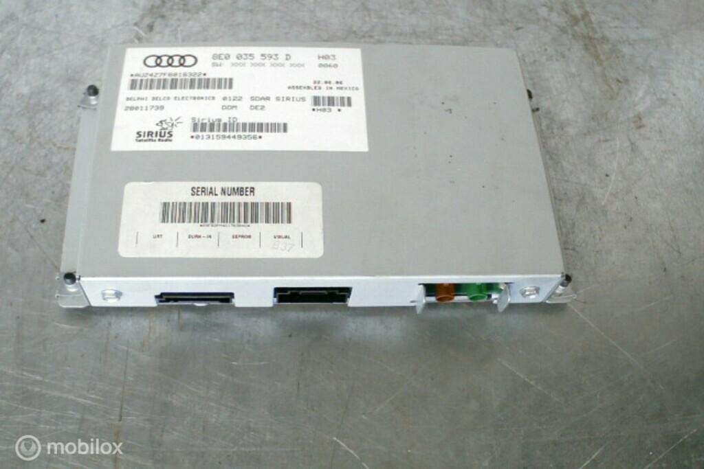 Radio module ​​8E0035593D​ ​​Audi A4 B6 ('01-'04)​ Sirius, Ophalen of Verzenden, Gebruikt, Audi