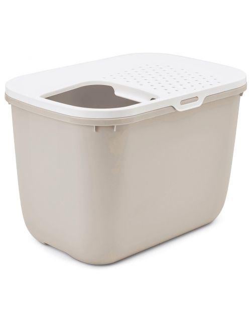 Savic Kattenbak Hop In beige in top staat, Dieren en Toebehoren, Ophalen, Zo goed als nieuw, Gesloten