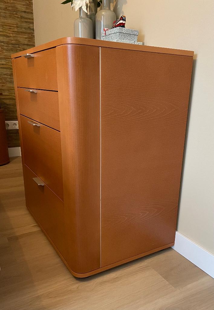 Auping commode Auronde, Ophalen, 70 cm of meer, Hout, 65 cm of meer