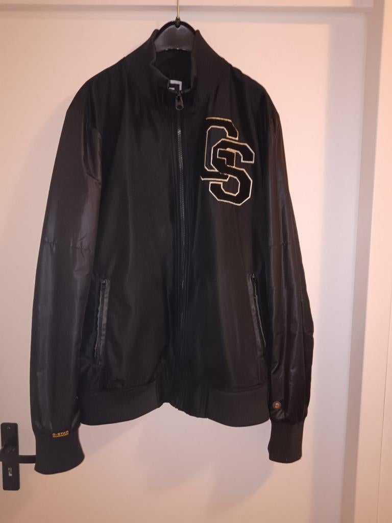 Vintage G-Star Baseball Middenjas Maat M, Maat 48/50 (M), Zwart, Ophalen of Verzenden, G-Star