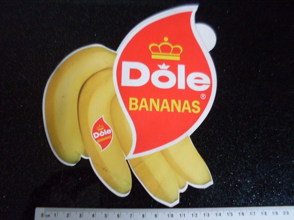 sticker Dole bananas logo banaan bananen, Ophalen of Verzenden, Zo goed als nieuw, Merk