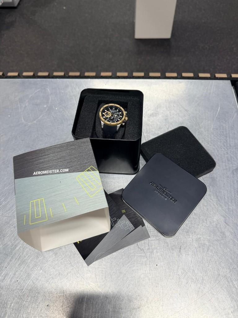 Aeromeister Driver AM5101 Herenhorloge | Nieuw uit doos, Sieraden, Tassen en Uiterlijk, Horloges | Heren, Overige merken, Kunststof
