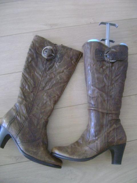 bruine gabor leren hoge laarzen gabor maat 4 ( 37 ), Hoge laarzen, Bruin, Nieuw, Ophalen of Verzenden