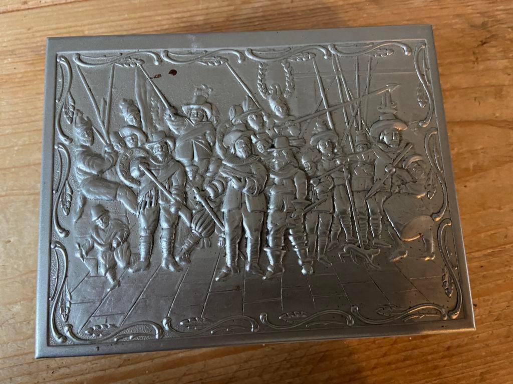 Sigarendoos met de nachtwacht erop., Ophalen of Verzenden, Zo goed als nieuw