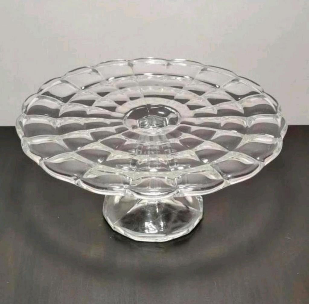 Art-déco taartschaal, Ophalen of Verzenden