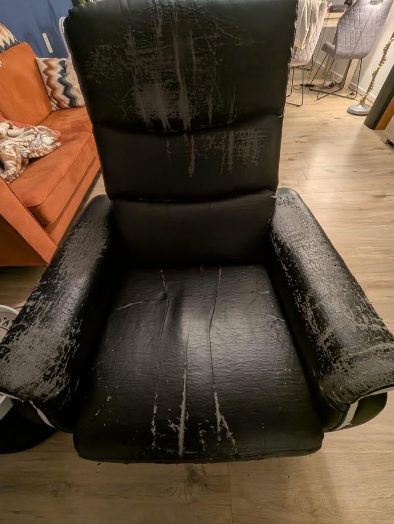 relax stoel, Ophalen, Gebruikt, 50 tot 75 cm, Leer