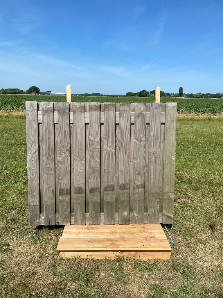 3 x  Tuinscherm  180x130cm 17 planks Mp25050, Ophalen, Hout, Minder dan 3 meter, 1 tot 2 meter