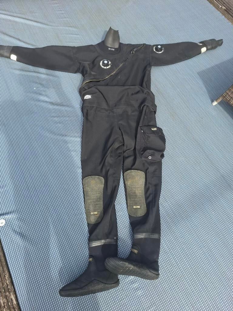 Bare Trilaminaat Droogpak XLT - Ideaal voor Koud Water, Ophalen, Gebruikt, Duikpak