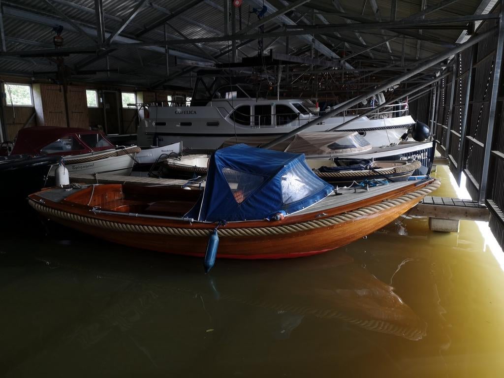 Prachtige Teakhouten Helderse Vlet met 40pk DTN motor, Watersport en Boten, Gebruikt, Binnenboordmotor, Ophalen of Verzenden, 30 tot 50 pk