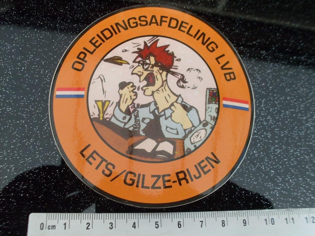 sticker opleidings afdeling lvb lets gilze-rijen leger, Verzenden, Zo goed als nieuw, Bedrijf of Vereniging