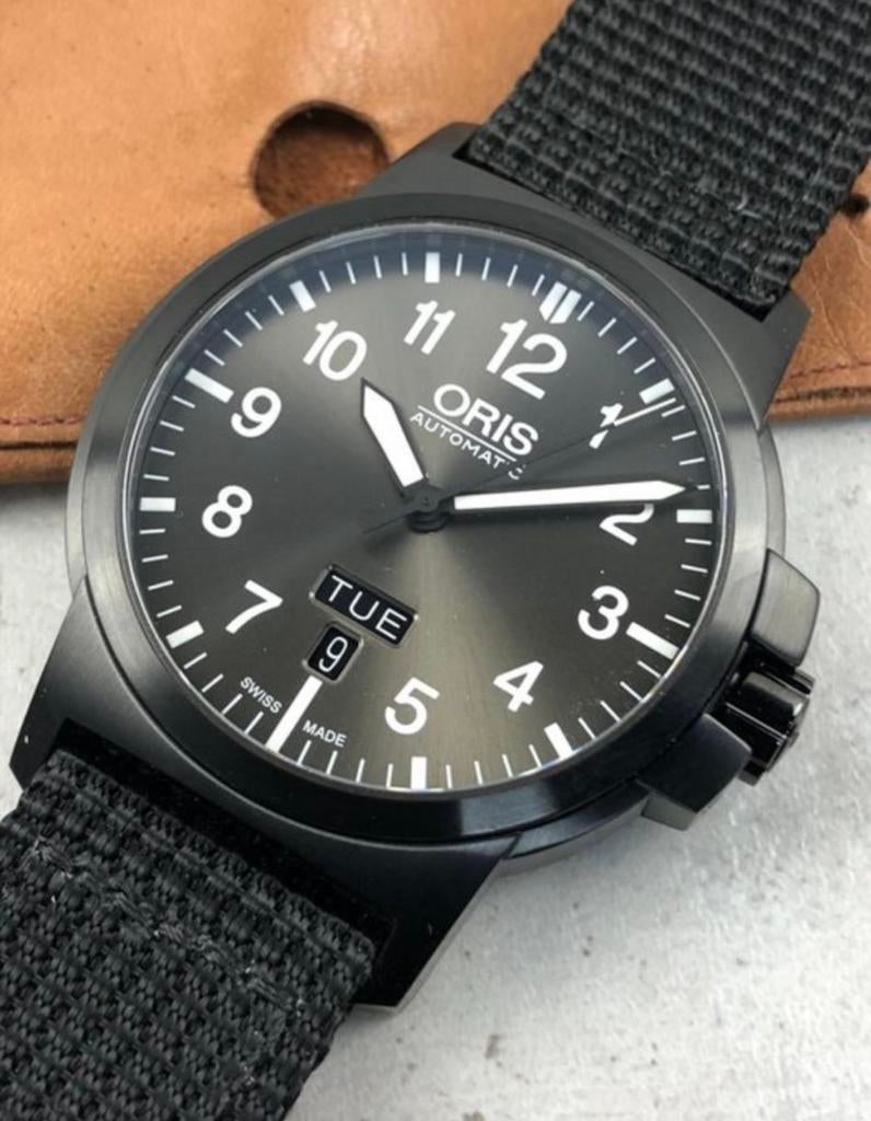 Oris advanced date day automatic, Sieraden, Tassen en Uiterlijk, Horloges | Heren, Ophalen of Verzenden, Zo goed als nieuw, Staal