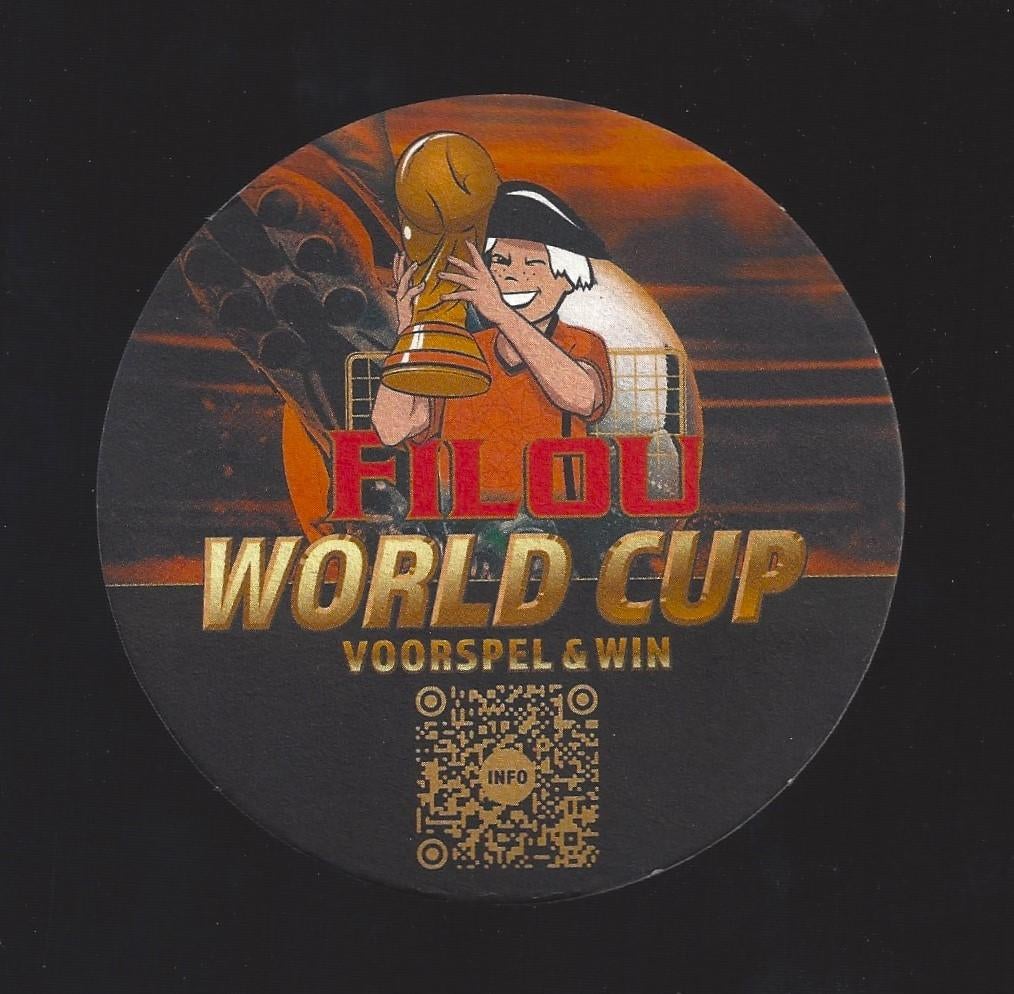 Bierviltje - Filou - World Cup - 2022 - NIEUW, Verzamelen, Biermerken, Ophalen of Verzenden, Nieuw, Viltje(s), Overige merken