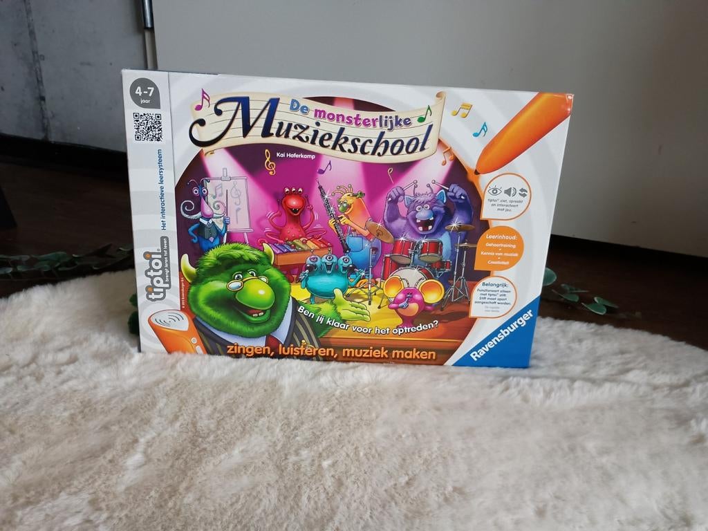 Tip Toi De monsterlijke Muziekschool! 4-7 jaar, Kinderen en Baby's, Speelgoed | Educatief en Creatief, Ophalen of Verzenden, Zo goed als nieuw