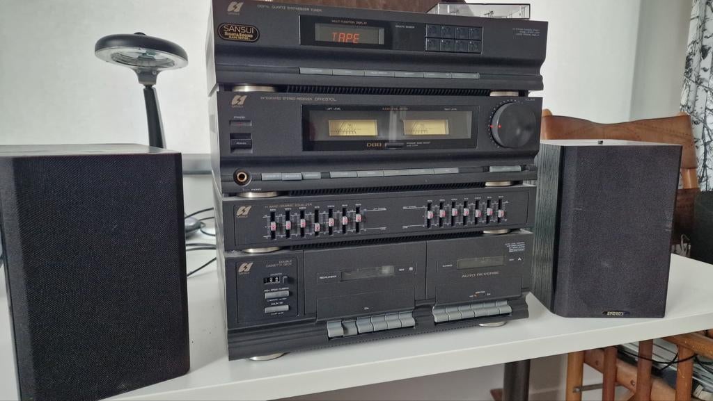 Dubbel Cassettedeck, Tuner, Versterker, E, Ophalen, Overige merken