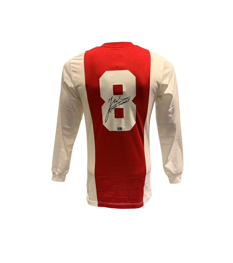 Sjaak Swart AFC Ajax retro gesigneerd thuis shirt, Soccersignings.nl, Shirt, Ophalen of Verzenden, Zo goed als nieuw