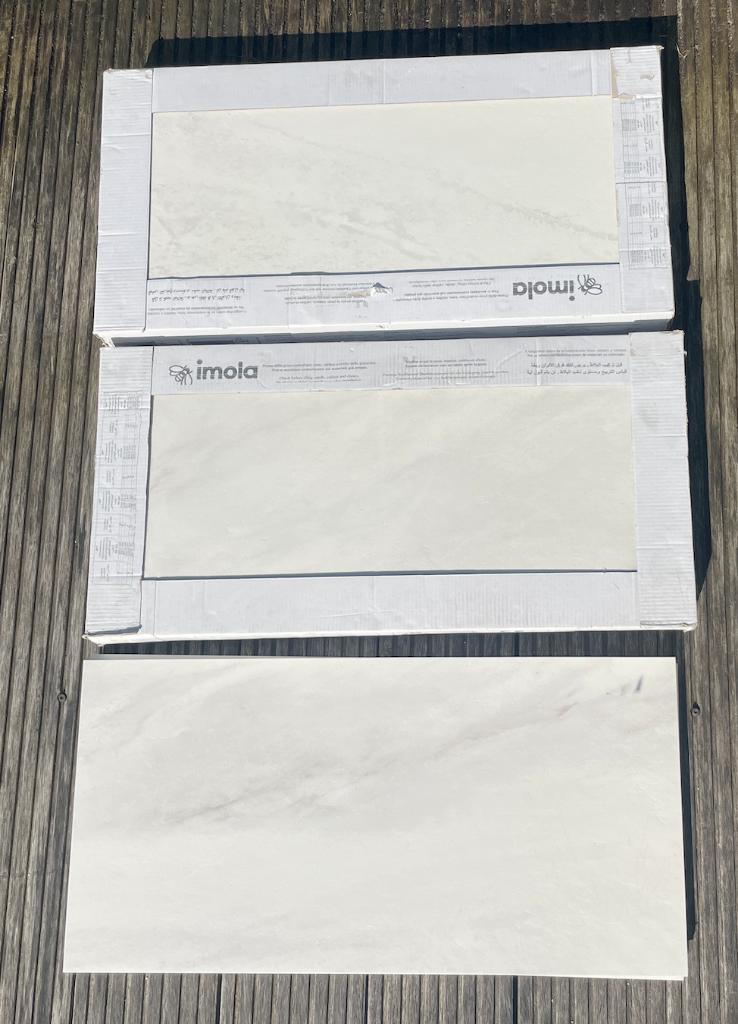 Imola witte marmer look tegels 30x60 cm – 15 stuks, Ophalen, Nieuw