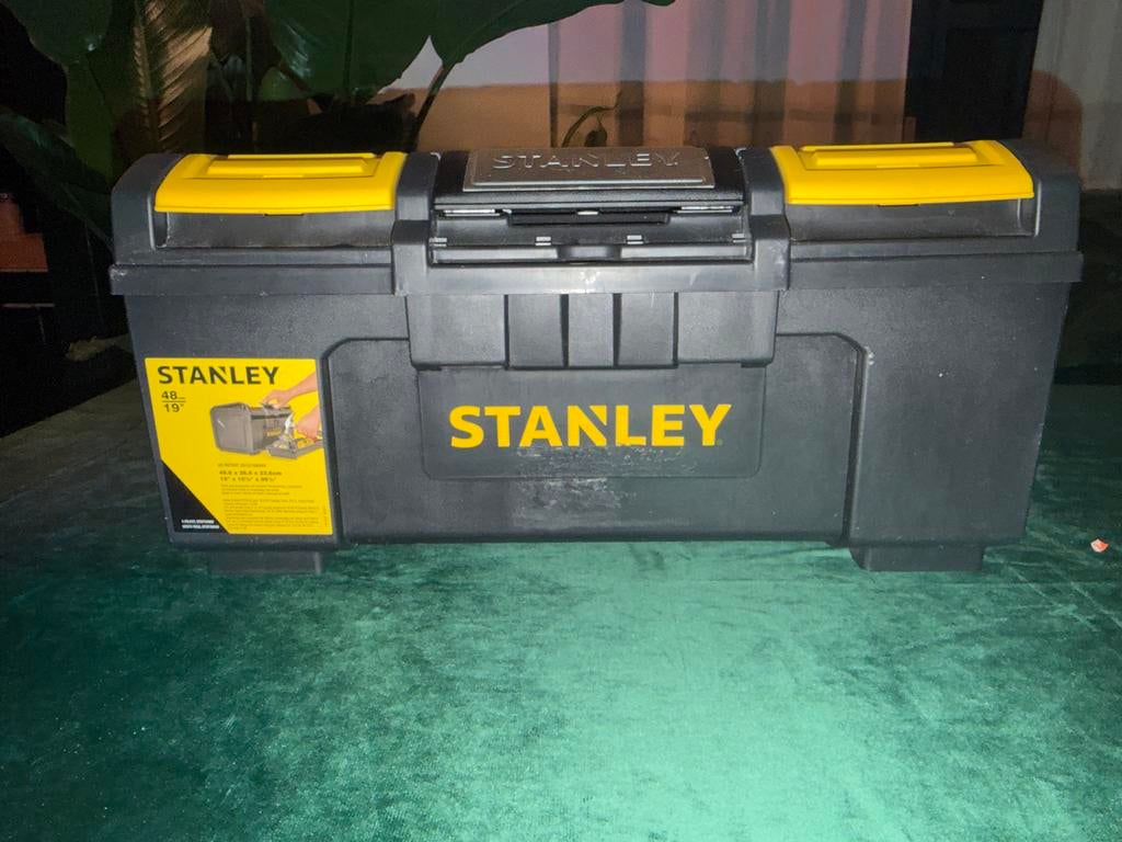 Handige Stanley gereedschapskist - Zwart/Geel, Ophalen, Gebruikt