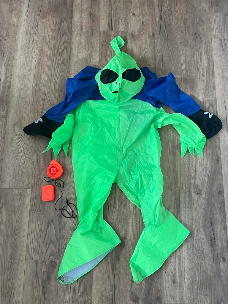 Opblaasbaar alien pak feestweek, Kleding | Heren, Carnavalskleding en Feestkleding, Ophalen of Verzenden, Zo goed als nieuw