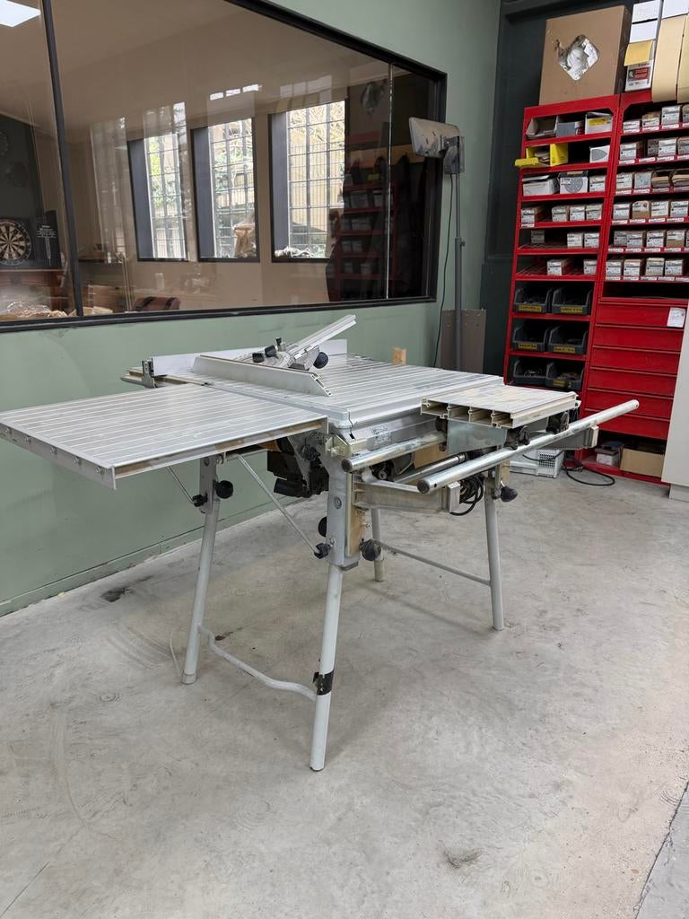 Festool CS 70 EB Precisio Zaagtafel / Trekzaag, Ophalen, Gebruikt, 70 mm of meer, Afkortzaag