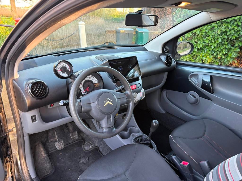 Citroen C1 1.0-12V Ambiance CARPLAY/3DRS/AIRCO/ELEK RAMEN, Auto's, Voorwielaandrijving, Euro 5, Stof, Zwart
