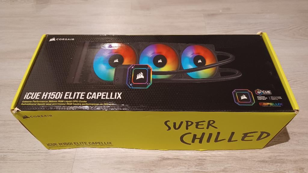 Corsair ICUE H150i ELITE CAPELLIX - Aio 360mm, Computers en Software, Computerkoelers, Zo goed als nieuw, Waterkoeling, Ophalen of Verzenden