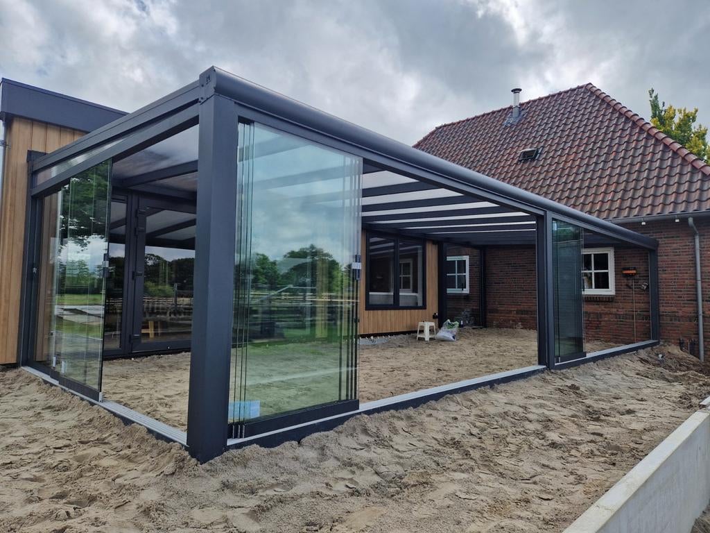 Veranda's Overkappingen INCLUSIEF MONTAGE GRATIS OPMAAT, Ophalen of Verzenden, Nieuw, Veranda