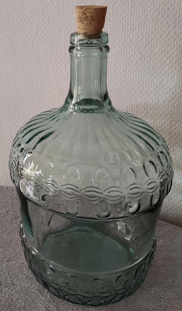 Grote fles / vaas met kurk, Huis en Inrichting, Woonaccessoires | Vazen, Overige kleuren, Ophalen of Verzenden, Minder dan 50 cm