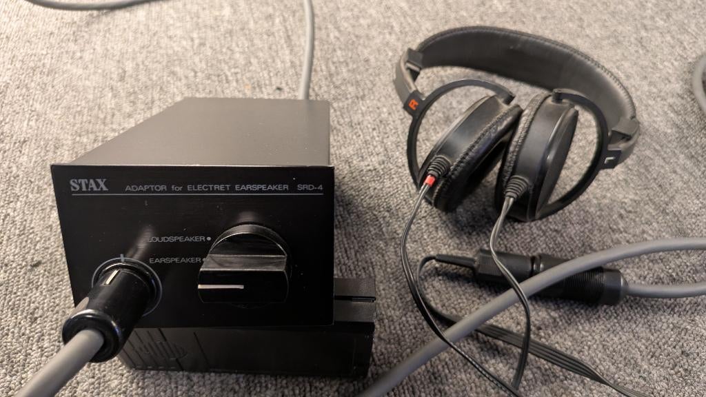 Stax SR-30 SRD-4 en verlengkabel, Ophalen, Gebruikt, Over oor (circumaural), Overige merken