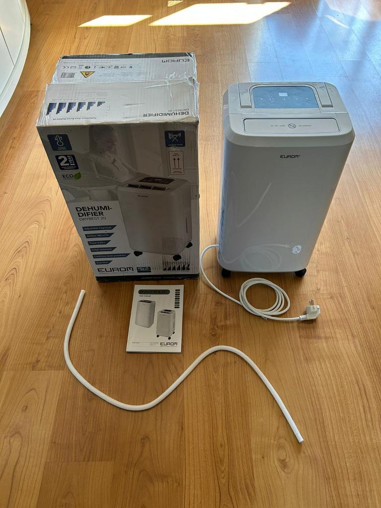 Eurom DryBest 20 liter Luchtontvochtiger - goede staat, Ophalen of Verzenden, Zo goed als nieuw, Luchtontvochter